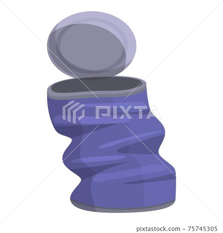 Waste can icon, cartoon style Waste can icon, cartoon style 75745305