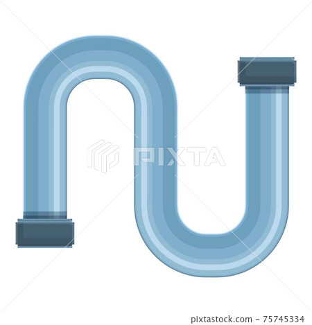 Duct pipe icon, cartoon style Duct pipe icon, cartoon style 75745334