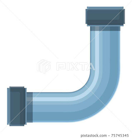 Angle pipe icon, cartoon style Angle pipe icon, cartoon style 75745345