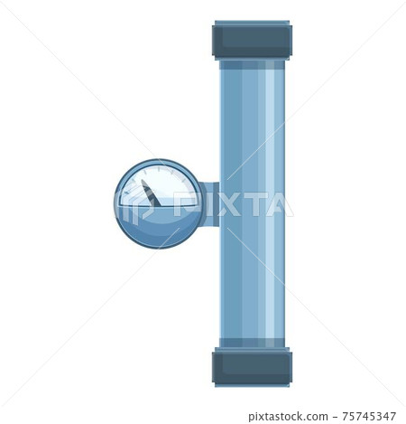 Water pipe indicator icon, cartoon style Water pipe indicator icon, cartoon style 75745347