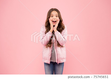 Seasonal sale. Shocked girl. Fashion girl. Modern fashion Seasonal sale. Shocked girl. Fashion girl. Modern fashion 75745651