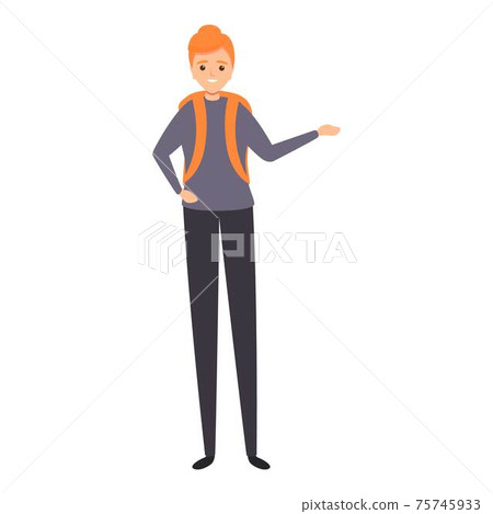 Pupil school uniform icon, cartoon style Pupil school uniform icon, cartoon style 75745933