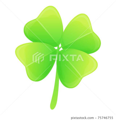 Clover icon, cartoon style 75746755
