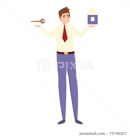 Agent realtor icon, cartoon style Agent realtor icon, cartoon style 75746857