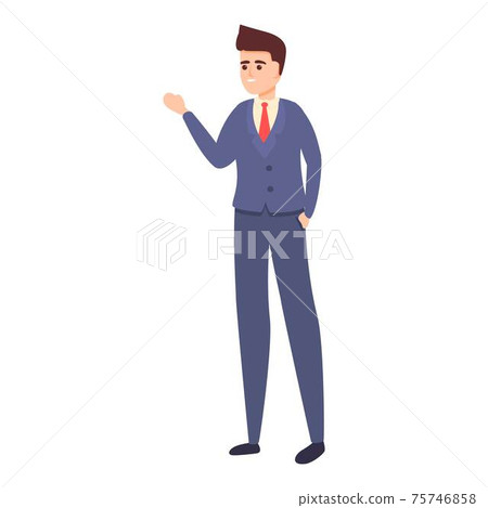 Agent businessman icon, cartoon style Agent businessman icon, cartoon style 75746858