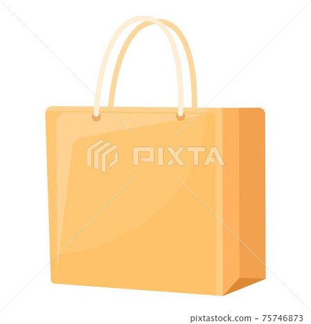Biodegradable plastic home bag icon, cartoon style Biodegradable plastic home bag icon, cartoon style 75746873