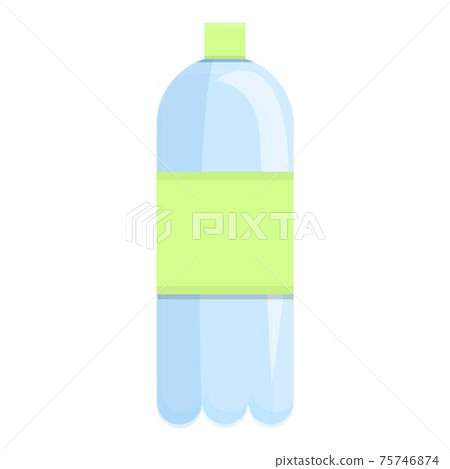 Biodegradable plastic water bottle icon, cartoon style Biodegradable plastic water bottle icon, cartoon style 75746874