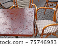 Wet Street Cafe After The Rain 75746983