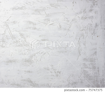 texture of gray white cement wall with spatula bumps, full frame 75747375