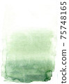 Light green and blue, beige natural watercolor background, pastel color hand drawn abstract background landscape shape 75748165