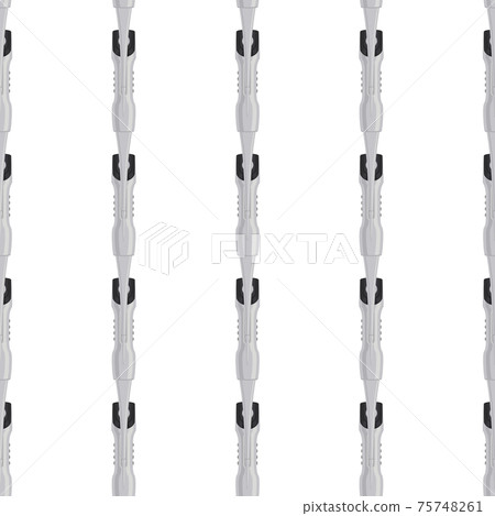 Abstract seamless medical pipette, dropper for laboratory on white background 75748261