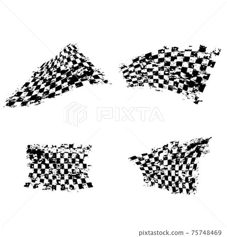 Sport flags grunge set six Sport flags grunge set six 75748469