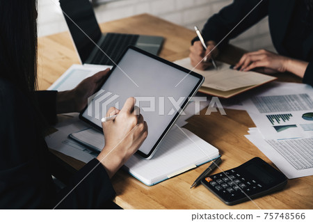 Business Accepting people meeting working with new startup project 75748566