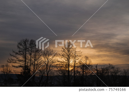 安zu野市的日出 75749166