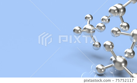 The molecule image for sci and medical content 3d rendering. The molecule image for sci and medical content 3d rendering. 75752117