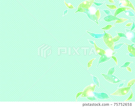 Illustration frame of fresh green leaves Illustration frame of fresh green leaves 75752658