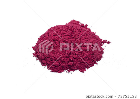 Piles of red powder for Indian Holi festival on white background. Piles of red powder for Indian Holi festival on white background. 75753158