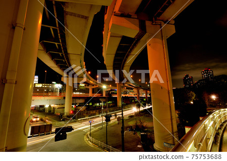 Scenery of Tatsumi Junction Night view 75753688