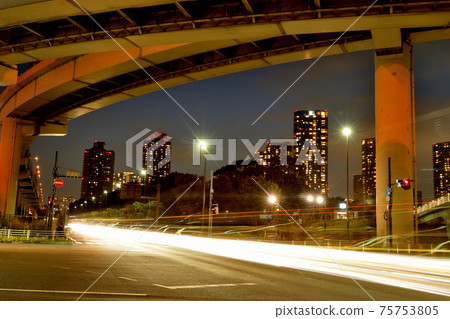 Scenery of Tatsumi Junction Night view 75753805