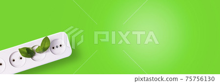 A tree growing from a rosette on a green background with a place for text. Green clean energy, save the world A tree growing from a rosette on a green background with a place for text. Green clean energy, save the world 75756130