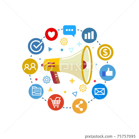 vector, marketing, icon 75757095