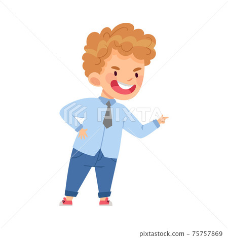 Angry Boy Bullying Somebody and Finger Pointing Abusing the Weak Vector Illustration Angry Boy Bullying Somebody and Finger Pointing Abusing the Weak Vector Illustration 75757869