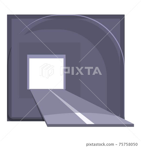 Tunnel track icon, cartoon style 75758050