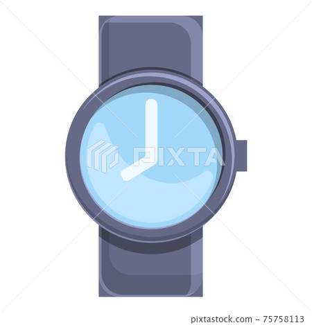 Classic smart watch icon, cartoon style Classic smart watch icon, cartoon style 75758113