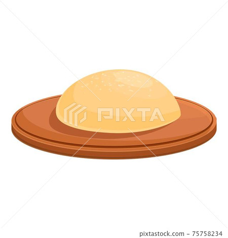 Dough ball icon, cartoon style Dough ball icon, cartoon style 75758234
