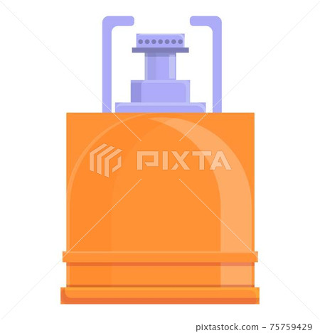 Camp gas stove icon, cartoon style Camp gas stove icon, cartoon style 75759429