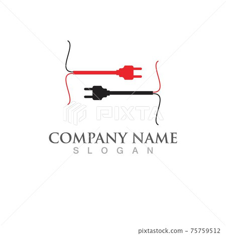 Power cable  Logo Template vector icon illustration design 75759512