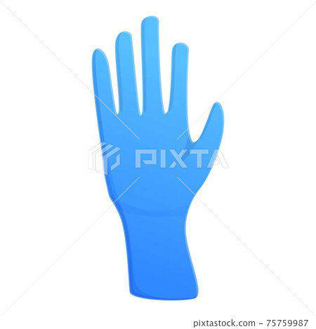 Surgical medical gloves icon, cartoon style 75759987