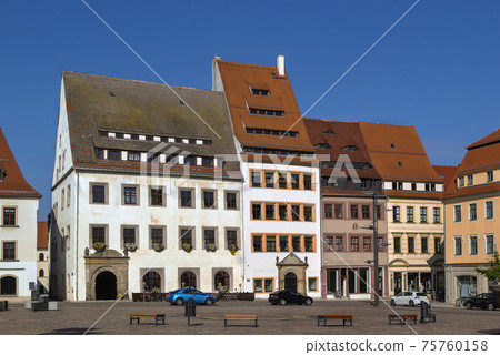 main square in Freiberg, Germany main square in Freiberg, Germany 75760158