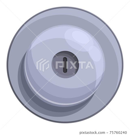 Lock door handle icon, cartoon style 75760240