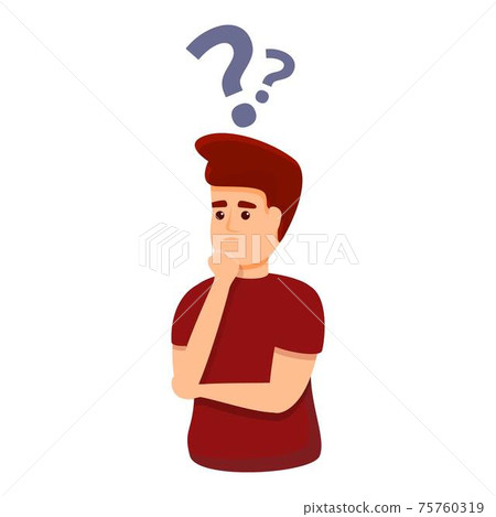 Mentor problem solving icon, cartoon style Mentor problem solving icon, cartoon style 75760319