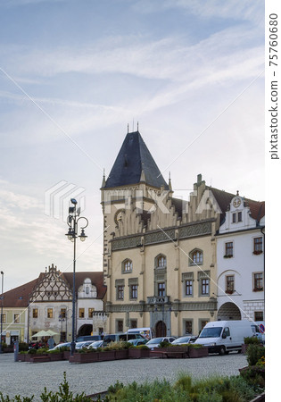 Main square of Tabor, Czech republic 75760680