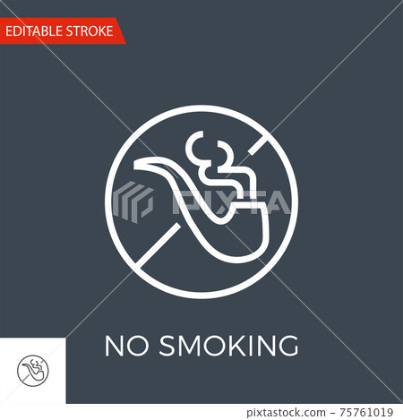 No Smoking Vector Icon No Smoking Vector Icon 75761019
