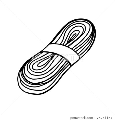 tourist rope isolated on a white background 75761165