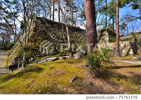與曙光光秀有關的丹波龜山城的石垣城樓遺址 與曙光光秀有關的丹波龜山城的石垣城樓遺址 75761576