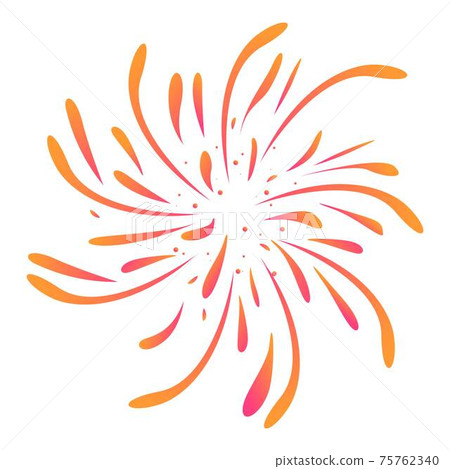 Burst firework icon, cartoon style Burst firework icon, cartoon style 75762340
