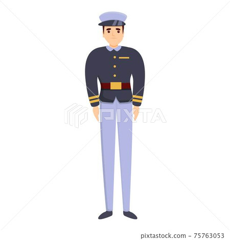 Student military uniform icon, cartoon style Student military uniform icon, cartoon style 75763053