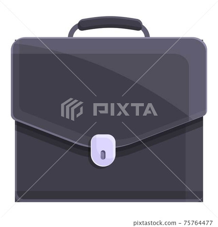 Male briefcase icon, cartoon style 75764477