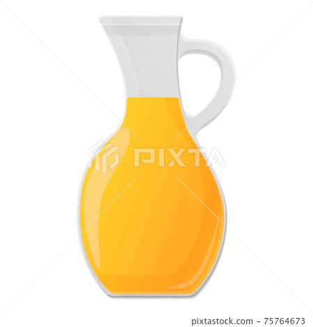 Canola oil jug icon, cartoon style 75764673