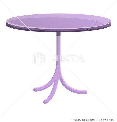 Street cafe table icon, cartoon style 75765230