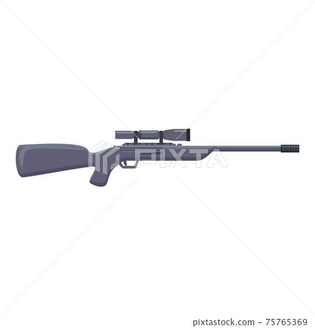 Bomb sniper weapon icon, cartoon style 75765369