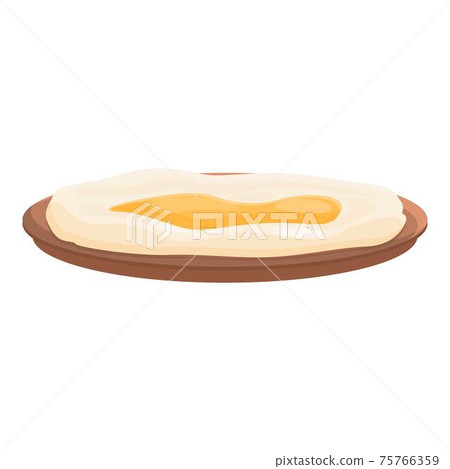 Fried turkish egg icon, cartoon style Fried turkish egg icon, cartoon style 75766359