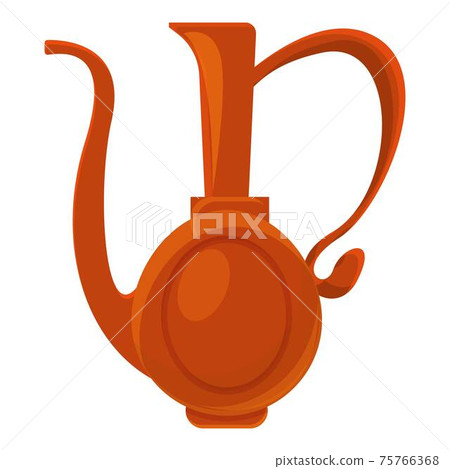 Turkish tea pot icon, cartoon style Turkish tea pot icon, cartoon style 75766368