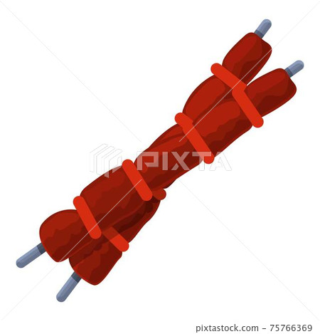 Turkish bbq icon, cartoon style 75766369