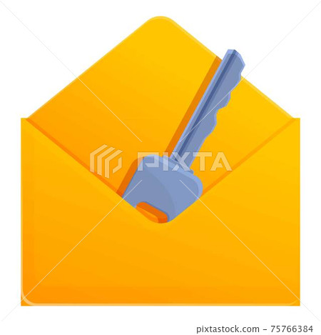 Unlock key password recovery icon, cartoon style Unlock key password recovery icon, cartoon style 75766384