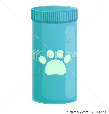 Cat food tube icon, cartoon style Cat food tube icon, cartoon style 75766441